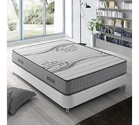 marcKonfort Matelas Boston 135X190 à mémoire de Forme 22 cm Épaisseur + 1,5 cm de Mousse à mémoire de Forme de 65 kg/m3 + Indépendance de Couchage + Soutien: Ferme + Extrêmement Durable