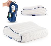 Marcolumb Oreiller Confortable en Mousse à mémoire de Forme - Sac Portable Facile à Transporter - Régulation de la température - Parfait pour Les Voyages