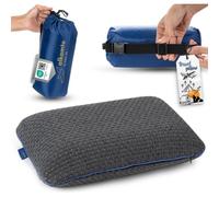 Marcolumb Oreiller en Mousse à mémoire de Forme Confortable pour Voyage et Camping - Sac Portable Facile à Transporter - Régulation de la température - Parfait pour Les Voyages