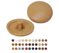 Marcopol Lot de 50 capuchons à vis Pozidriv marron (S8), 12 mm de diamètre, couvercles en plastique pour meubles