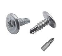 Marcopol Lot de 700 vis cruciformes en acier zingué 4,2 x 13 mm, tête de réglage modifiée, vis auto-foreuse pour tôle, autotaraudeuse (700, 4,2 x 13 mm), Argenté.