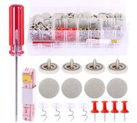 Mardatt Kit de réparation de tête de voiture 152 pièces avec bouton de réparation pour toit de voiture, rivets et outil d'installation pour fixer l'intérieur de voiture au plafond, tête pour toutes