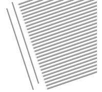 Mardatt Lot de 30 barres rondes en acier inoxydable massif de 0,8 mm x 400 mm pour projets de bricolage