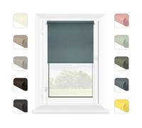 MARDOM Store enrouleur pour fenêtre sans perçage - Montage rapide avec système de clic - Store occultant semi-transparent - Store occultant - Mer - 72,5 x 150 cm (Largeur du tissu : 68,5)