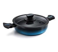 Briebe Mare MARE Cocotte à induction en acier forgé 28 cm, revêtement antiadhésif sans PFOA, bleu