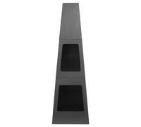 Mareld Cheminée Extérieure avec Rangement Noir