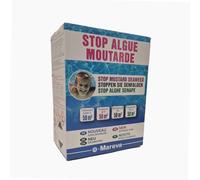 MAREVA - Traitement Anti-algues Moutarde - Élimine Rapidement Les algues Moutarde résistantes - Compatible Tous revêtements - Bouteille Pratique - 1 L Jaune