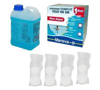 MAREVA - Traitement complet Mareva Rev-Aqua 1 mois - piscine 60-90 m3 (Revaqua) - Lot de 2