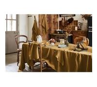 MARGAUX - Nappe Rectangulaire 170x250cm Lin Lavé Coloris Caramel - Altobuy Marron G