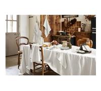 MARGAUX - Nappe Rectangulaire 170x250cm Lin Lavé Coloris Craie -