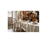 MARGAUX - Nappe Rectangulaire 170x250cm Lin Lavé Coloris Sable -