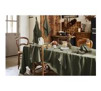 MARGAUX - Nappe Rectangulaire 170x350cm Lin Lavé Coloris Thym -