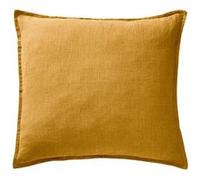MARGAUX - Taie d'Oreiller 60x60cm Lin Lavé Coloris Miel -