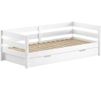 Margrit Lit kajuit blanc (90 x 200 cm) Lit à roulettes - Design belge
