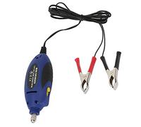 Marhynchus Affûteuse de Chaîne de Tronçonneuse électrique 12 V, Affûteuse de Chaîne Portative en Plastique 55 W 25 000 Tr/min, Mandrin de 3,0 Mm, Mini Meuleuse de de Scie pour les Utilisateurs de