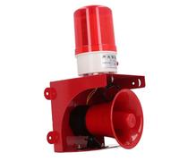 Marhynchus Alarme Visuelle Sonore, Son Haute Puissance 120 DB avec Avertissement Lumineux LED, Conception étanche à la Poussière, pour Campus, Usine, Centre Commercial, Banque, Ut