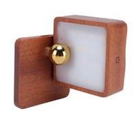 Marhynchus Applique Murale Magnétique Rechargeable sans Fil en Bois Massif LED 1,8 W Contrôle Tactile Intensité Variable Capteur de gravité 72 °F pour Chambre à Coucher, Couloir, Placard, Cuisine