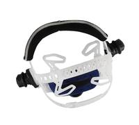Marhynchus Bandeau de Casque de Soudage Réglable, Couvre-chef de Rechange en ABS avec Rembourrage en éponge Douce, Ajustement par Bouton, Universel pour Casques Solaires à Obscurcissement (WHITE)