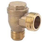 Marhynchus Clapet Anti-retour en Laiton, Clapet Anti-retour 1 2x3 8 fileté pour Compresseur d'air, Systèmes Hydrauliques Pneumatiques, Conception Bidirectionnelle Empêchant le Reflux pour Raccords de