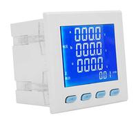 Marhynchus Compteur de Puissance triphasé, Compteur de Courant de Tension | Sortie de Relais D'alarme Programmable avec Communication Isolée , écran LCD HD pour une Lecture Facile, Prend en Charge le