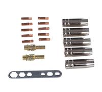 Marhynchus Consommables pour Torche de Soudage Kit de Connexion de Pointe de Contact de Buse de Torche de Soudage en Cuivre pour Accessoire de de MB15 MIG pour le Remplacement et la Réparation de la