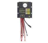 Marhynchus Contrôleur de Charge Solaire PWM Régulateur Solaire 12V 24V 30A IP67 étanche avec Dissipateur de Chaleur en Aluminium pour Li Ion LFP Batteries App