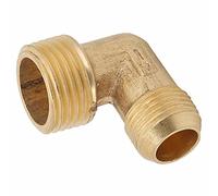 Marhynchus Coude de Compresseur d'air en Laiton, Clapet Anti-retour 1100W, 90 Degrés, Raccord 1 Voie G1 2 X G3 4 pour Compresseurs d'air, Connexion de Tuyaux, Tuyaux Mâles et Femelles de (1/2 * 3/8