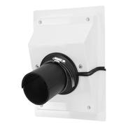 Marhynchus Kit de Couverture de Ligne de Pénétration Murale CVC avec Joint Souple pour Pompe à Chaleur Split AC et Systèmes sans Conduits (White)