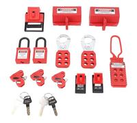 Marhynchus Kit de Verrouillage et d'étiquetage, Toile en Polyester Robuste pour Applications électriques et Pneumatiques, Outils de sécurité Industrielle pour Plusieurs Travailleurs