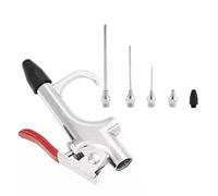 Marhynchus Kit d'outils de Soufflage de Compresseur d'air en Alliage de Zinc avec 5 Buses de Gonflage, Gâchette Ergonomique 1 4 NPT pour le Nettoyage de la Poussière, la Boule de Pneu et la