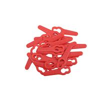 Marhynchus Lame de Rechange pour Coupe-Herbe Lame de Coupe en Plastique ABS 50PCS en Plastique Rouge pour Tondeuse à Gazon pour de Bord de Jardin pour Les Propriétaires et l'utilisation du Jardin