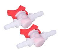 Marhynchus Lot de 2 Vannes de Contrôle de Débit ABS Droites en ABS pour Contrôle du Débit de Liquide, Raccord de Commutateur Compact, pour Plomberie Domestique et Conduite d'eau (Régulateur de
