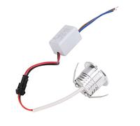 Marhynchus Mini Projecteur COB Encastrable, AC85-265 V Mini Spot Encastrable en Aluminium Dissipation Thermique Stable Mini LED Corps de Lampe argenté COB, Lumières Sous L'armoire (Lumière