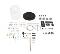 Marhynchus Nixie Kit d'horloge à Tube, Base en Bois de Pin, Projet électronique avec Tube Lumineux alimenté par USB, Décoration de Bureau Numérique Rétro Cyberpunk pour Maison, Bureau, Chambre à