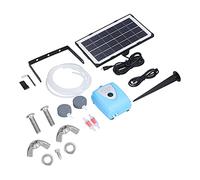 Marhynchus Oxygénateur à énergie Solaire Pompe à Oxygène d'eau en Laiton et Plastique 6 V 3,5 W 4000 MAh à Faible Bruit 2 Modes pour Aération d'urgence 'étang de Poisson Pendant une Panne de