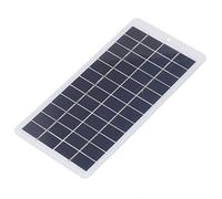 Marhynchus Panneau Solaire en Silicone Polycristallin 5 W 12 V Chargeur de Panneau Solaire Module en Polysilicium avec Interface de Clip à Haute Transmission de la Lumière pour éclairage Public, Cour,