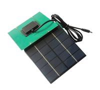 Marhynchus Panneau Solaire Portable pour Camping, Sortie Type C 5V (A) | Panneau Solaire 5W Polycristallin, Sortie Stable 5V/300mA, Câble de 1m, 61g Ultra-léger, Taille de Poche 3,94x3,94in,