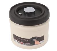 Marhynchus Récipient à café Sous Vide, Boîte Hermétique en Acier Inoxydable avec Valve CO2, pour Grains de café Moulu, thé et Sucre (1600ML Beige)