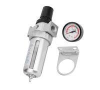 Marhynchus Régulateur de Filtre à Air Régulateur de Filtre à Air Pneumatique en Aluminium BSP 1 2 Pouces 0 à 150 PSI Piège à Eau à Diaphragme Interne pour Outils à comprimé et Utilisation de
