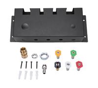 Marhynchus Support de Pistolet de Nettoyeur Haute Pression, Support de Rangement Mural pour Outils avec 5 Buses et de Rallonge, pour Pistolet de Nettoyeur Haute Pression e