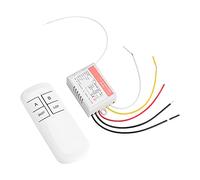 Marhynchus Système de Commutateur de Télécommande 220 V, Contrôleur de Lampe, émetteur Récepteur pour Lampes Fluorescentes LED avec Portée de 20 M, 1 2 3 Canaux en Option (Télécommande