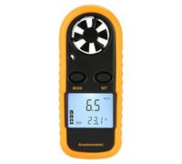 Marhynchus Thermomètre Numérique Portable Thermomètre à Main Lecteur de Vitesse du Vent pour le Camping Randonnée en Plastique 3V