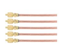 Marhynchus Valve de Service d'accès en Laiton AC Service Access Valve 10 Pièces Connecteur fileté 131 Mm Tête de 23 Mm Tige 100 pour Climatiseur Réfrigérateur Congélateur Entretien CVC