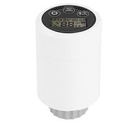 Marhynchus Vanne de Radiateur Intelligente Thermostat Valve avec Contrôle par Application LCD 41 à 95F Programmation Hebdomadaire Verrouillage Enfant M30x1,5mm pour Les Systèmes de Chauffage de