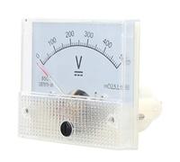 Marhynchus Voltmètre à Pointeur CC, Voltmètre Analogique 85C1 0 à 500 V, Précision de ± 2,5%, Pointeur Rouge à Cadran Blanc, Installation Intégrée, pour Banc de Test d'armoire de Distribution de