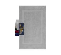 Marie's Home Tapis Salle de Bain 50x80 cm 100% Coton - Tapis de Bain pour Douche, Baignoire et WC - certifiée Oeko-TEX 1612.2351, Argent