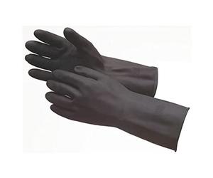 Marigold Industrial G17K Heavy Duty Strong Black Heavyweight Chemical Protection Gloves Pair (6.5 S) by Marigold