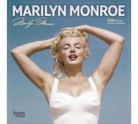 Marilyn Monroe Officiel | Mini calendrier mural mensuel 2026 17,8 x 35,6 cm | BrownTrout | Actrice américaine américaine