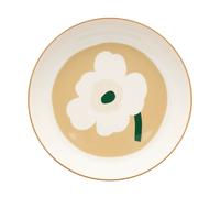 Marimekko Assiette creuse Unikko Ø20.5 cm White-beige-light sand-dark green