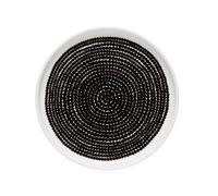 Marimekko Assiette Räsymatto Ø 13.5 cm noir et blanc